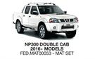 Race Rubber Mats For NP300 DBL Cab 2016+ Models FED.MAT00053-MAT SET-Per Set