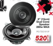 Pioneer 6" (15cm) Dual Cone Speaker 280W Max PIO.TSG1610F-Per Set