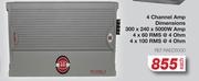 RA 4 Channel Amp REF.RAED5000-Each