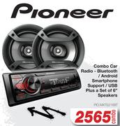 Pioneer Combo Car Radio BT/Android Smartphone Support/USB PIO.MXTS216BT-Combo