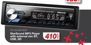 Star Sound MP3 Player With External Mic BT, USB, SD STA.SSUSB180BT-Each