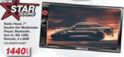 Star Sound Radio Head 7" Double Din Multimedia Player,BT,Aux In,SD,USB Remote STA.SSMP57450BT