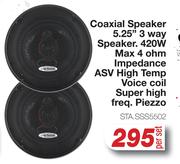 Star Sound Coaxial Speaker 5.25" 3 Way Speaker 420W STA.SSS5502-Per Set