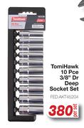 Tomi Hawk 10 Pce 3/8" Dr Deep Socket Set FED.AKT45204-Per Set