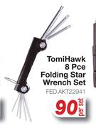 TomiHawk 8Pce Folding Star Wrench Set FED.AKT22941-Per Set
