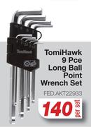 TomiHawk 9 Pce Long Ball Point Wrench Set FED.AKT22933-Per Set
