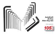 AutoKraft 25Pce Allen Key Set FED.VAK025-Per Set