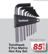 TomiHawk 9Pce Metric Hex Key Set FED.AKT73001-Per Set