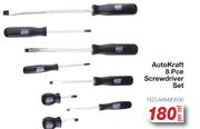 AutoKraft 8Pce Screwdriver Set FED.AKM90506-Per Set