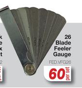 26 Blade Feeler Gauge FED.VFG26-Per Set