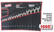 Tomi Hawk 19 Pce Combi Wrench Set 10-32mm FED.AKT40084-Per Set