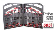Tomi Hawk 16 Pce T Handle Tool Set T10-T50 FED.AKT22955-Per Set