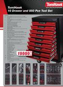 TomiHawk 10 Drawer And 850 Pce Tool Set FED.AKT47117-Per Set