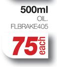 Brake Fluid Dot 4 FLBRAKE405-500ml Each