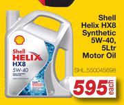 Shell Helix HX8 Synthetic 5W-40, Motor Oil SHL.550045698-5Ltr Each