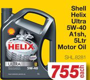 Shell Helix Ultra 5W-40 A1sh, Motor Oil SHL.8281-5Ltr Each