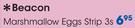Beacon Marshmallow Eggs Strip-3's Per Pack