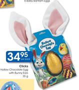 Clicks Hollow Chocolate Egg With Bunny Ears-35g Per Pack