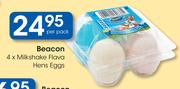 Beacon 4xMilkshake Flava Hens Eggs-Per Pack