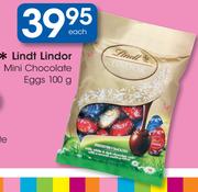 Lindt Lindor Mini Chocolate Eggs-100g Each