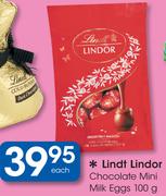 Lindt Lindor Chocolate Mini Milk Eggs-100g Each