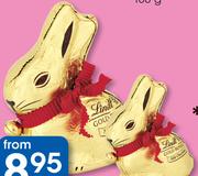 Lindt Gold Bunny Milk Chocolate-100g Each