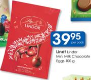Lindt Lindor Mini Milk Chocolate Eggs-100g Per Pack