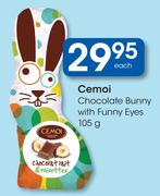 Cemoi Chocolate Bunny With Funny Eyes-105g