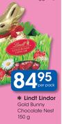 Lindt Lindor Gold Bunny Chocolate Nest-150g Per pack