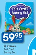 Clicks Felt Craft Bunny Set-Per Set