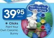 Clicks Paint Your Own Ceramic Bunny