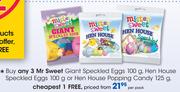 Mr.Sweet Giant Speckled Eggs-100g,Hen House Speckled Eggs-100g Or Hen House Popping Candy-125g 