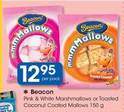 Beacon Pink & White Marshmallows Or Toasted Coconut Coated Mallows-150g Per Pack