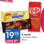 Nestle Chocolate Slabs-150g