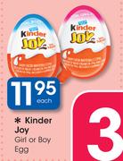 Kinder Joy Girl Or Boy Egg-Each