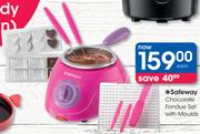 Safeway Chocolate Fondue Set With Moulds