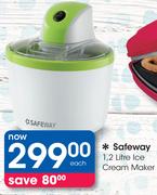 Safeway 1.2Ltr Ice Cream Maker-Each