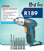 Ryobi Cordless Screwdriver