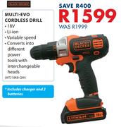 Black & Decker Multi-Evo Cordless Drill
