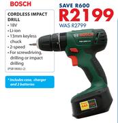 Bosch Cordless Impact Drill