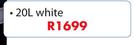 Plascon Double Velvet White-20Ltr