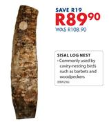Sisal Log Nest