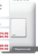 Legrand Light Switch 2 Lever White Champagne