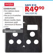 Eurolux Cover Plate  2x4 Switch & Socket