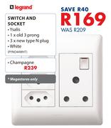 Legrand Switch & Socket Champagne