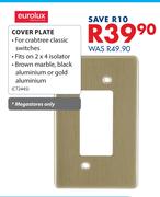 Eurolux Cover Plate 2x4 isolator