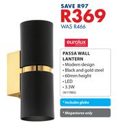 Eurolux Passa Wall Lantern