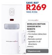 Securitymate Wireless Motion Sensor With Remote