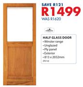 Swartland Half Glass Door