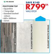 PG Bison Postform Top-Each